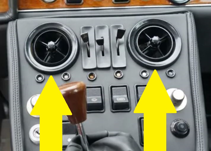 Lamborghini Espada - Air Vents (Pair) / Luftausströmer (Paar)