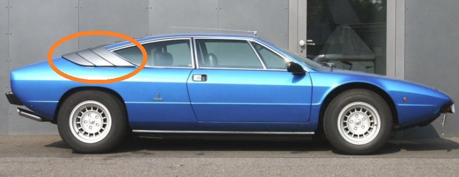 Lamborghini Urraco - Set of C-Post Covers / Satz C-Säulen Verkleidungen