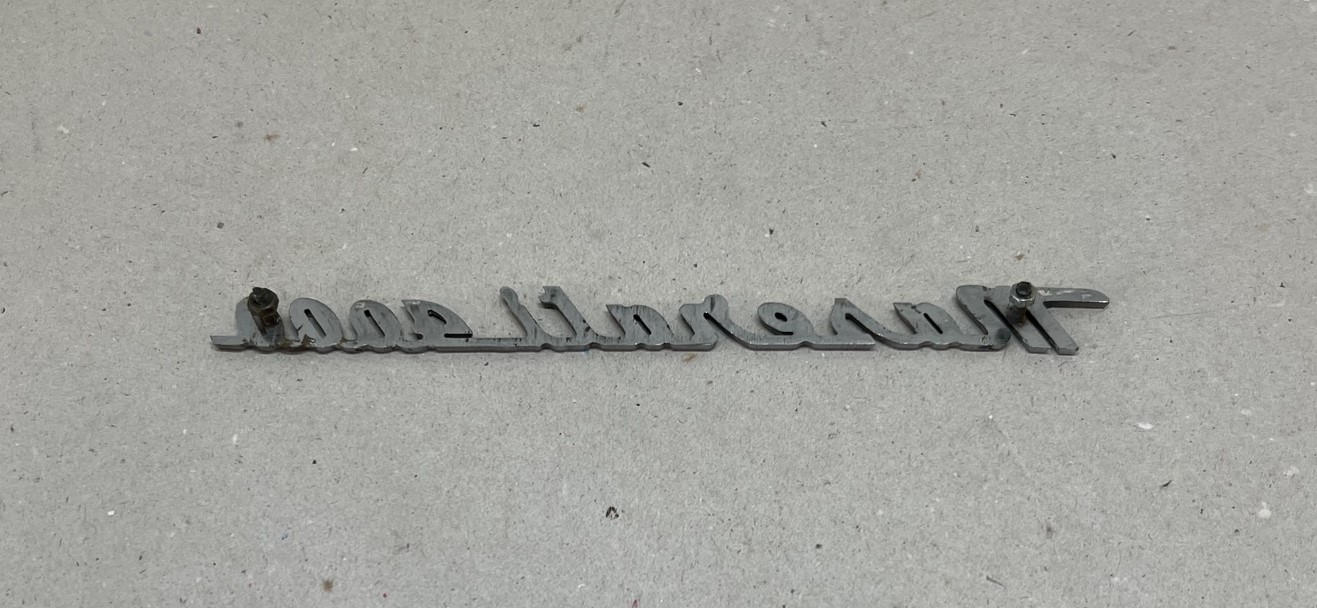 Maserati 4000 - Script / Schriftzug