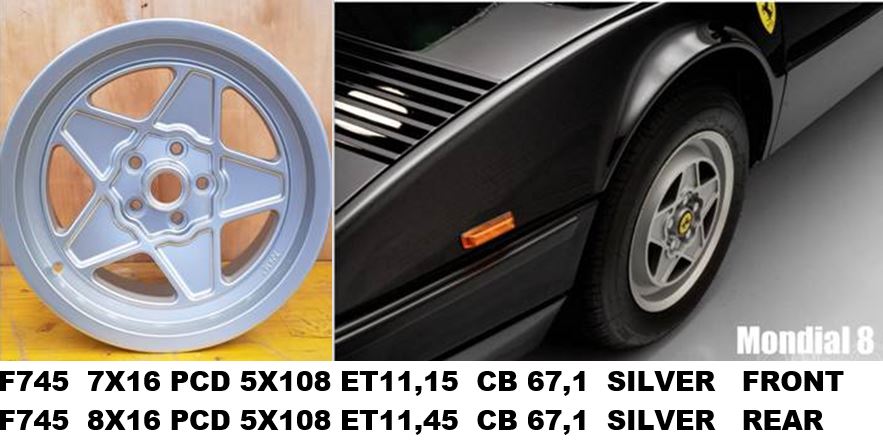 Ferrari Mondial - Rim Set 4 pcs / Satz Felgen (4)