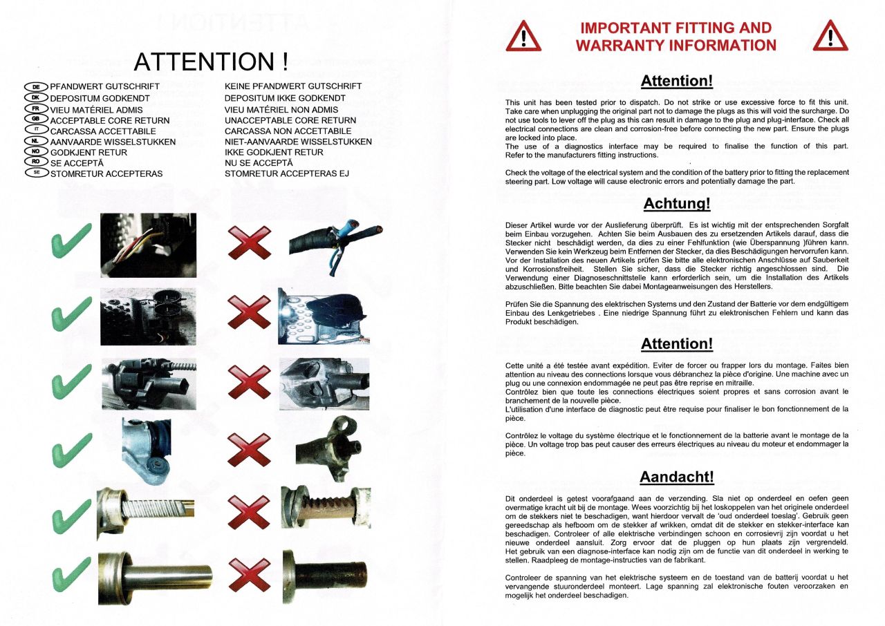 Ferrari Mondial - Exchange Steering Rack / Austausch Lenkgetriebe